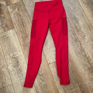 Fabletics red women’s leggings